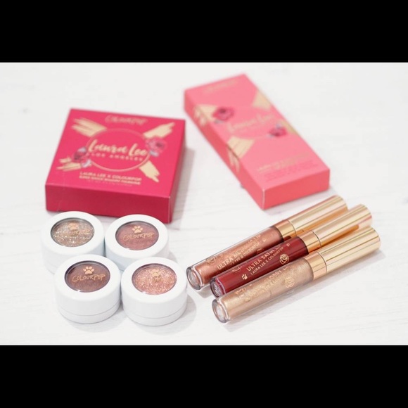 Colourpop Other - LAURA LEE X COLOURPOP Eyeshadow Quad & Lip Bundle
